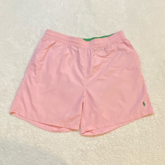 Polo Ralph Lauren Other - Polo Ralph Lauren Men's Swim Trunks With Inner Lining Light Pink Size XL